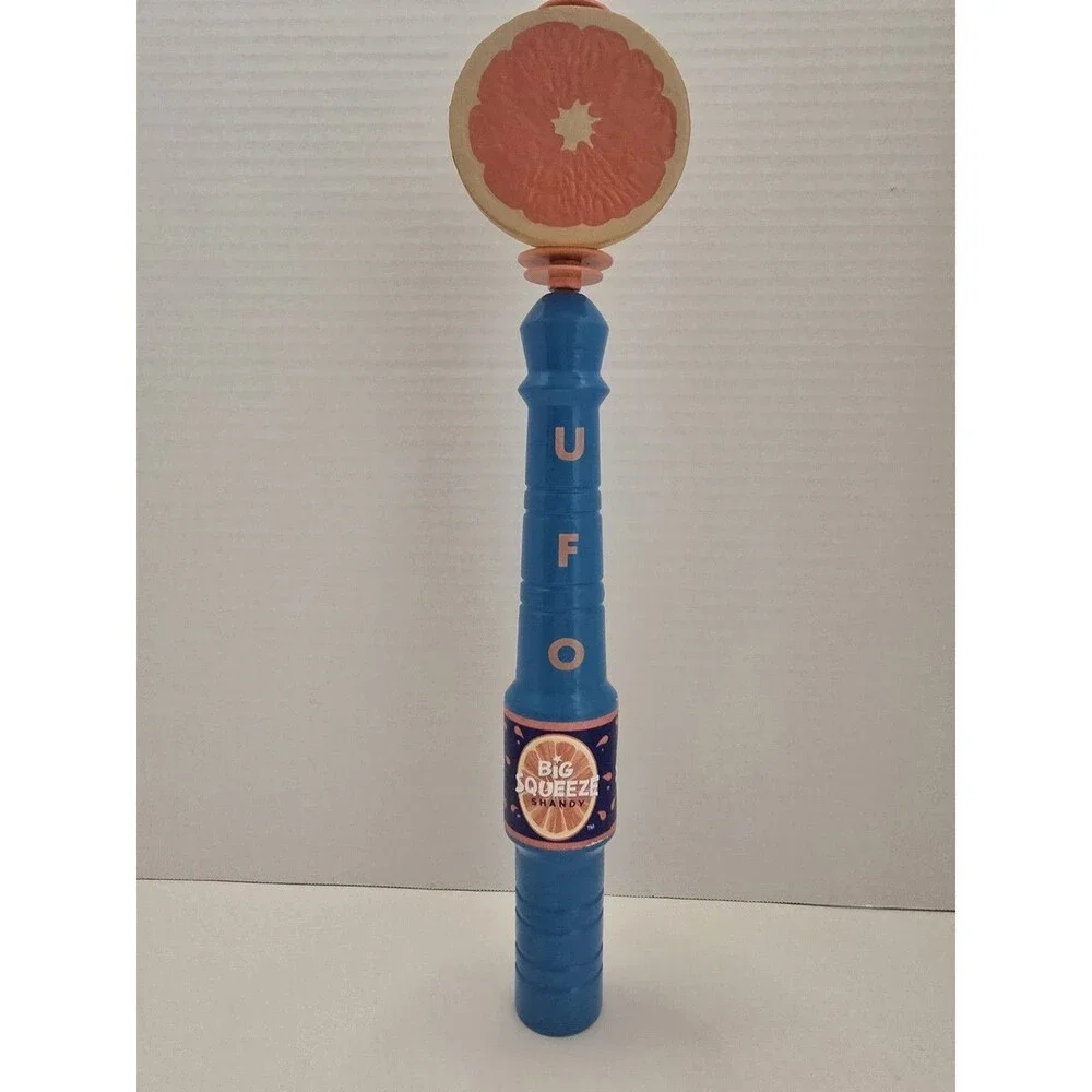 UFO Big Squeeze Shandy Beer Tap Handle Harpoon Brewery Grapefruit 16.5”